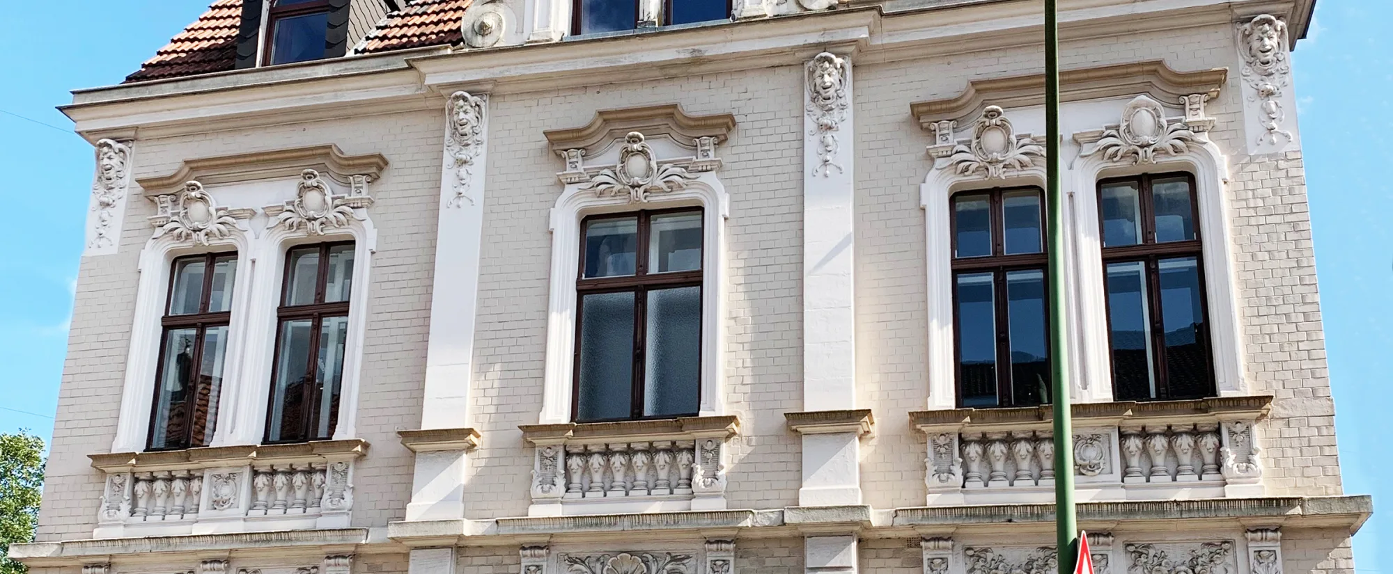 Das LP Concept Büro in einem Backsteingebäude in Essen